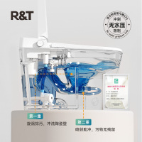 瑞尔特(R&T)智能马桶UVC水路杀菌泡沫盾自动翻盖调温除臭智能坐便器X70-400坑距