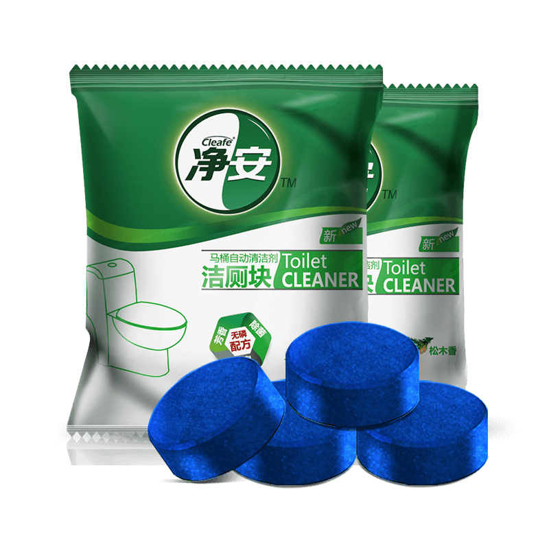净安(Cleafe) 马桶自动清洁剂(蓝泡泡)松木香 50g*6 洁厕宝 洁厕净 洁厕香球 洁厕剂
