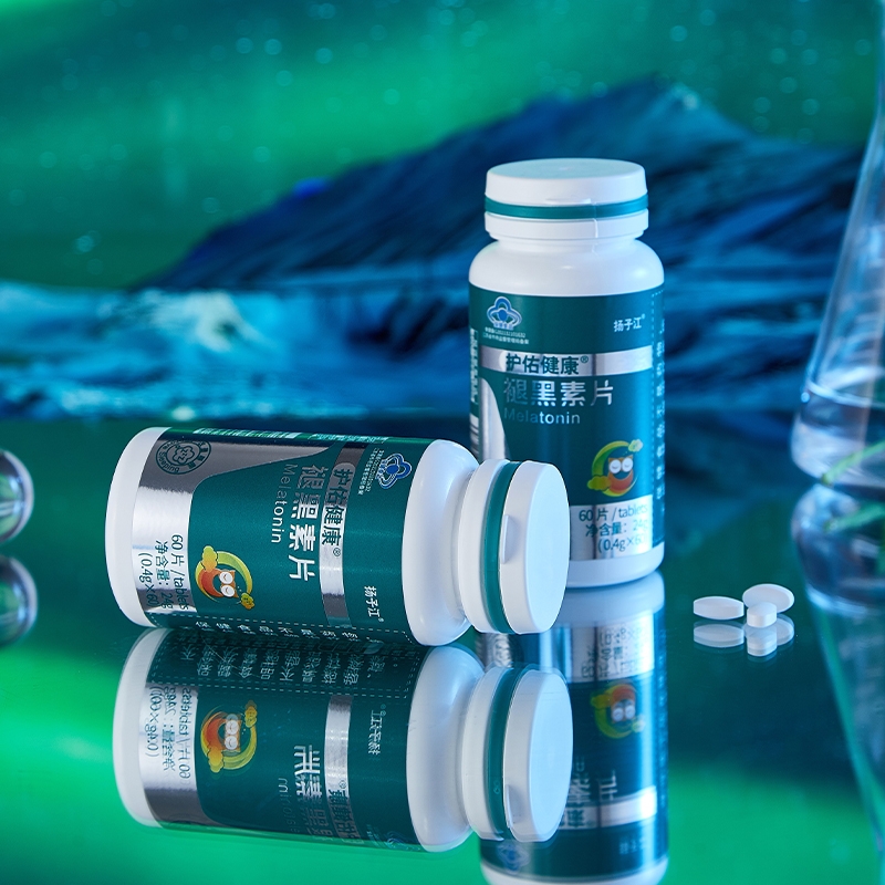 护佑健康褪黑素片0.4g/片*60片/瓶*2瓶高清大图