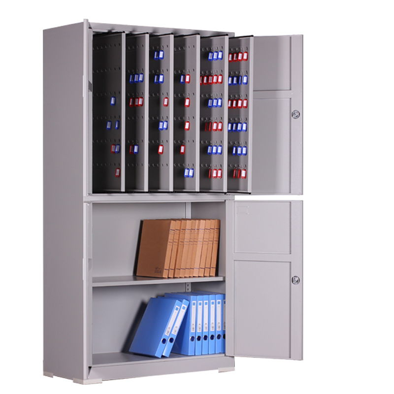 易企采 办公钥匙柜物业钥匙管理柜汽车钥匙箱中介租房钥匙整理收纳柜 800位通体带钥匙牌钥匙款高清大图