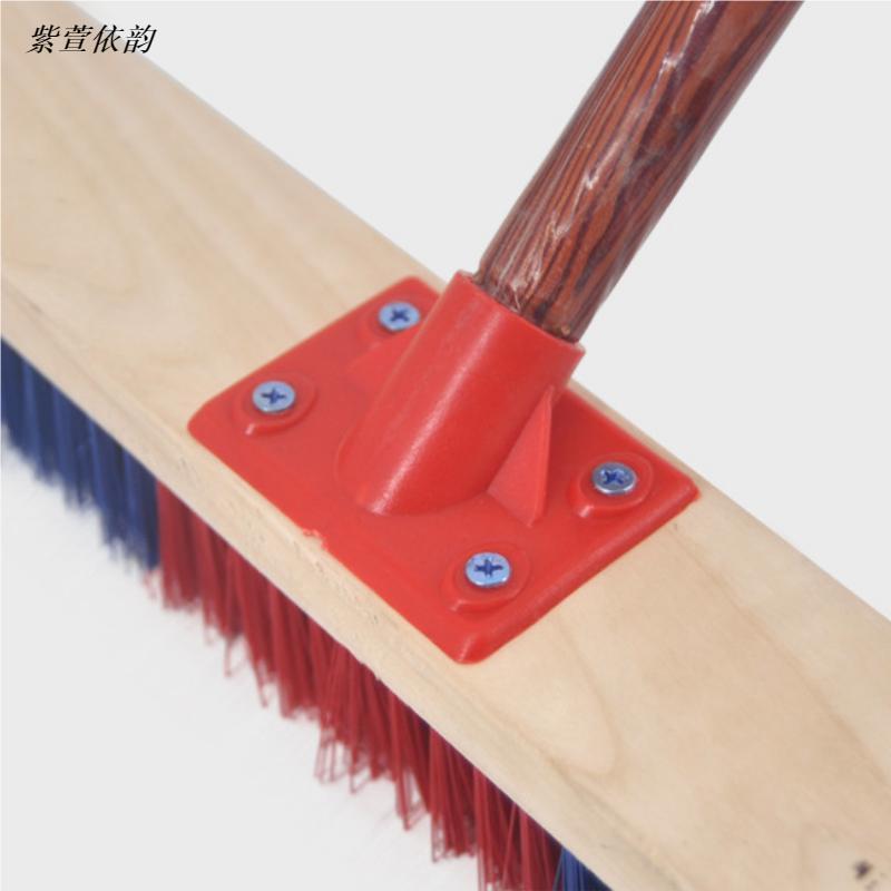 紫萱依韵木质长柄地刷硬毛刮地刷子地刷40cm1把