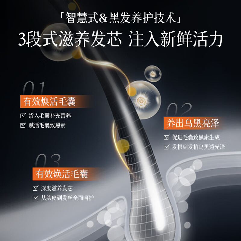 三个魔发匠 何首乌植萃 润护洗发露400ml高清大图