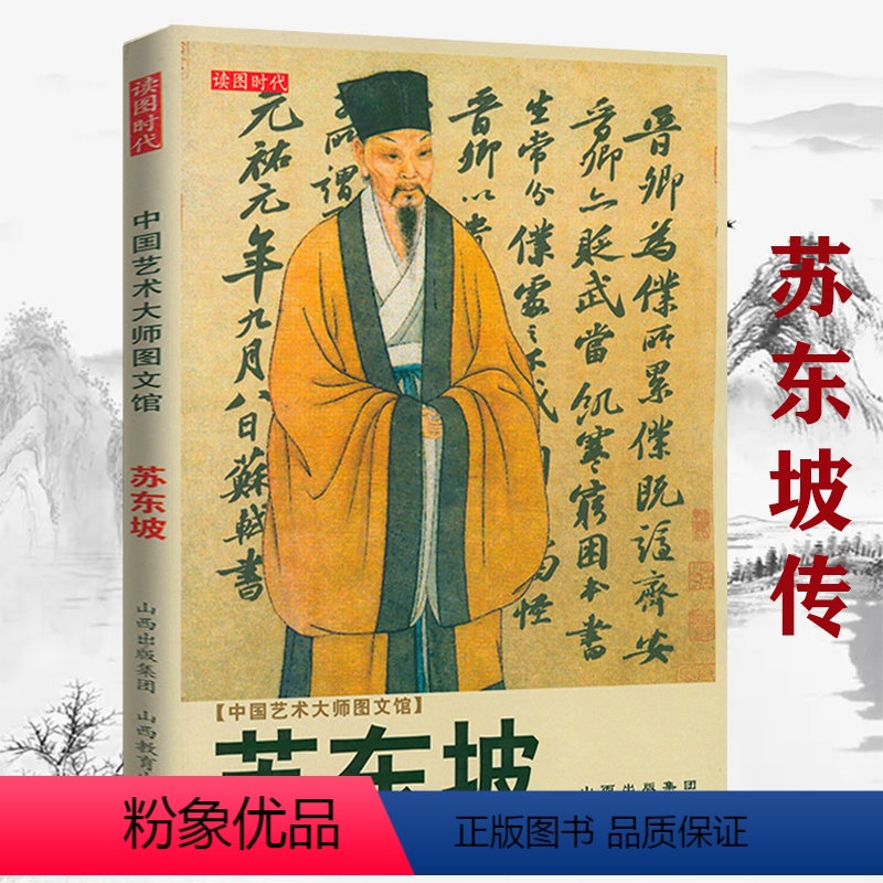 [正版]苏东坡 中国艺术大师图文馆苏轼传记法书艺术评论书籍苏东坡传新传苏轼传附东坡年谱