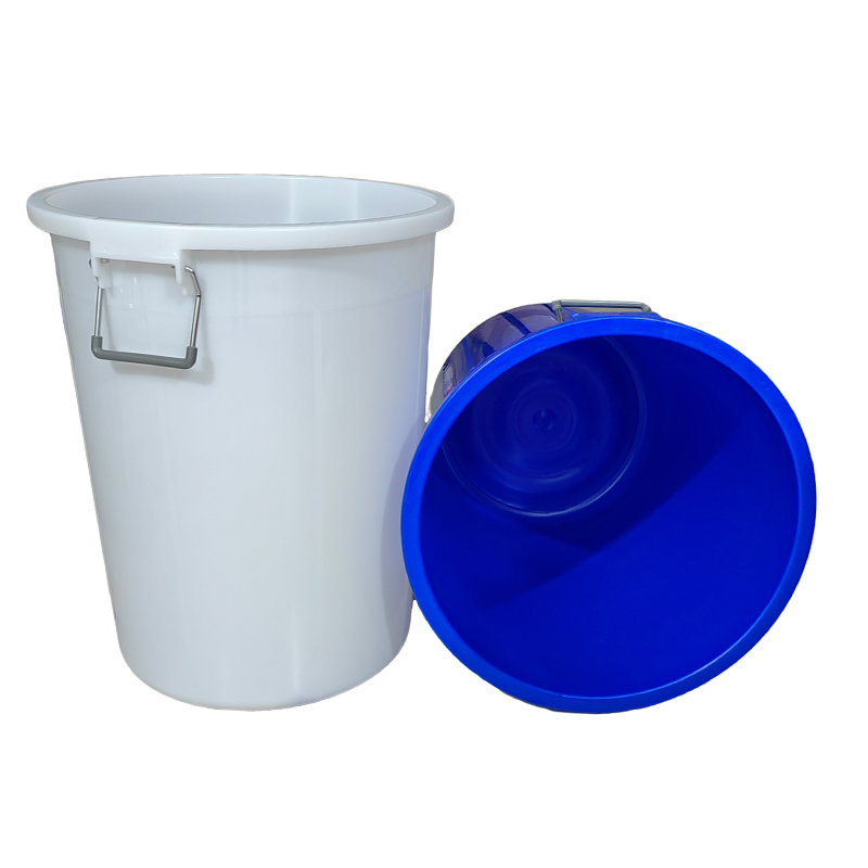 炯毅 塑料水桶红桶塑料桶洗衣手提桶拖把洗澡水桶 塑料桶 100L 带盖 个高清大图