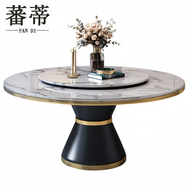 蕃蒂 大理石餐桌1.2米张