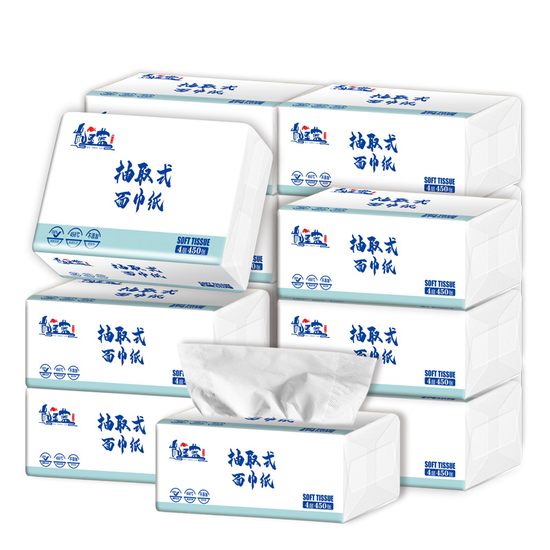 凯圣蓝 KSL-MJZ 180mm*155mm*4层 450张/包 抽取式面巾纸 6.00 包/提 (计价单位:提)高清大图