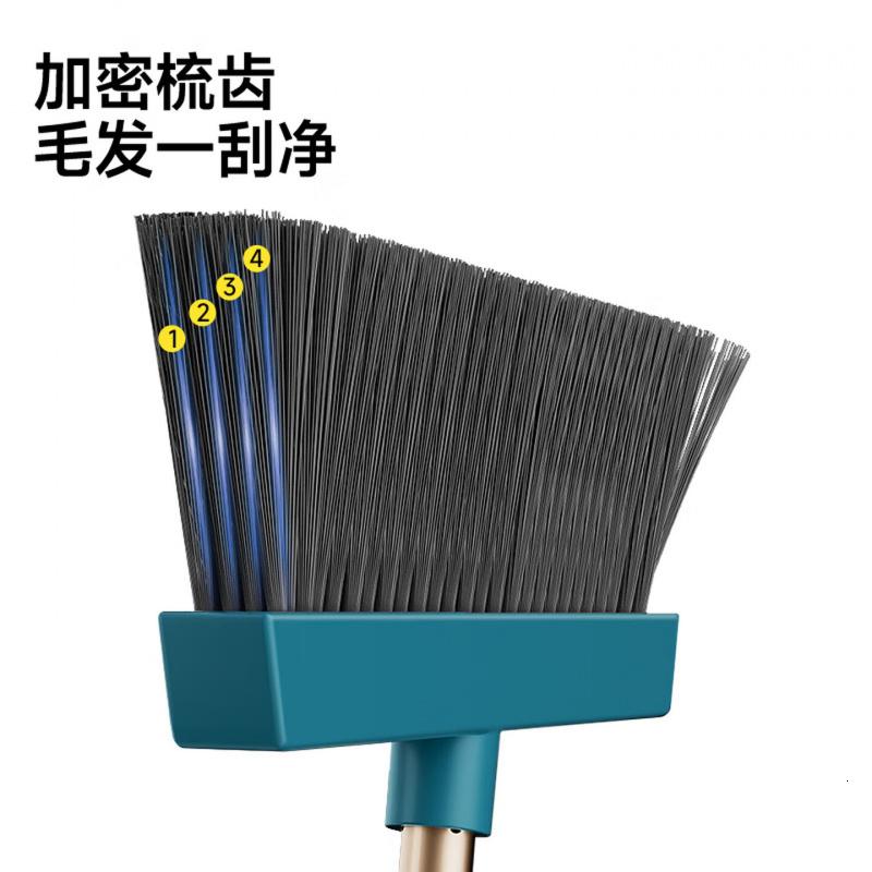 五月花扫把簸箕两件套家用旋转扫地扫帚可直立收纳带梳齿可防风高清大图