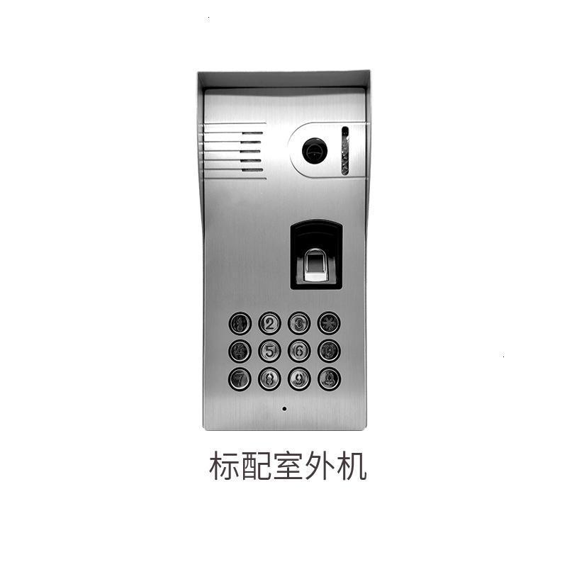 楼宇可视对讲闪电客指纹禁系统别墅家用铃网络视频电话机 1台[指纹刷ID卡密码]室外机(不含室内机)
