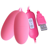 久爱 女用自慰器遥控无线静音有线跳蛋双头成人用品情趣性用品 USB直插-粉_266