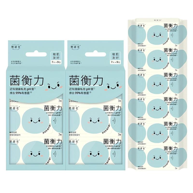 ‪她研社 TYS-A003 湿巾组合套装(菌衡力女性湿巾7片/包*24)
