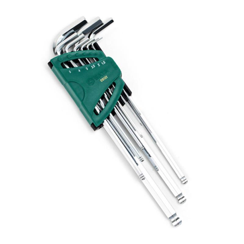 世达 SATA-09101 球头内六角扳手9件特长组套 货期2周
