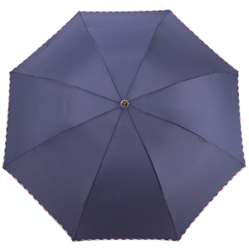 天堂 8k*57cm碰击布格子包边三折雨伞 DX1291 雨伞遮阳伞两用伞(把)
