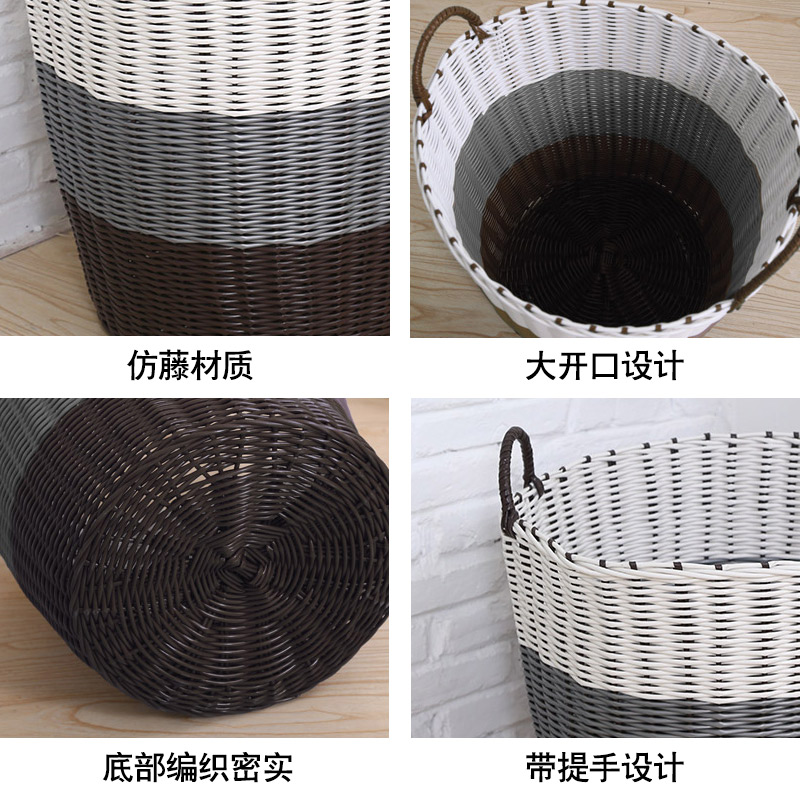 京惠思创 脏衣篮浴室神器收纳篮收纳筐玩具收纳桶大容量脏衣篓可折叠洗衣篮高清大图