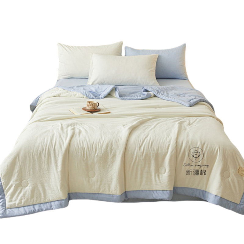 铭思沃夏被180*200cm条 白蓝高清大图