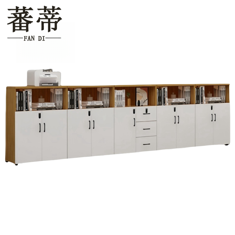 蕃蒂书柜九门三抽台高清大图