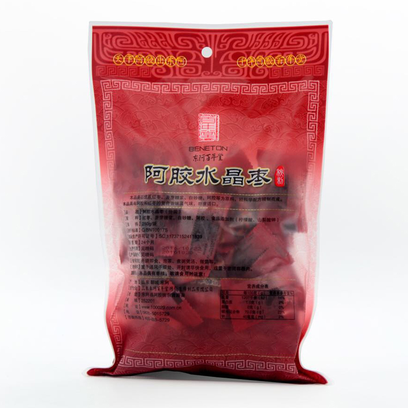 东阿百年堂阿胶水晶枣250g分享装