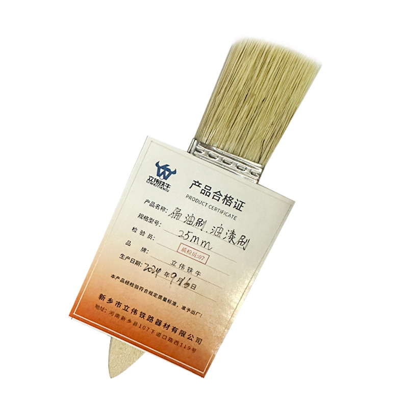立伟铁牛扁油刷/油漆刷 25mm 把高清大图