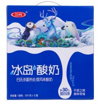 【中粮我买网】三元 冰岛式酸奶200g*12 新老包装随机发货