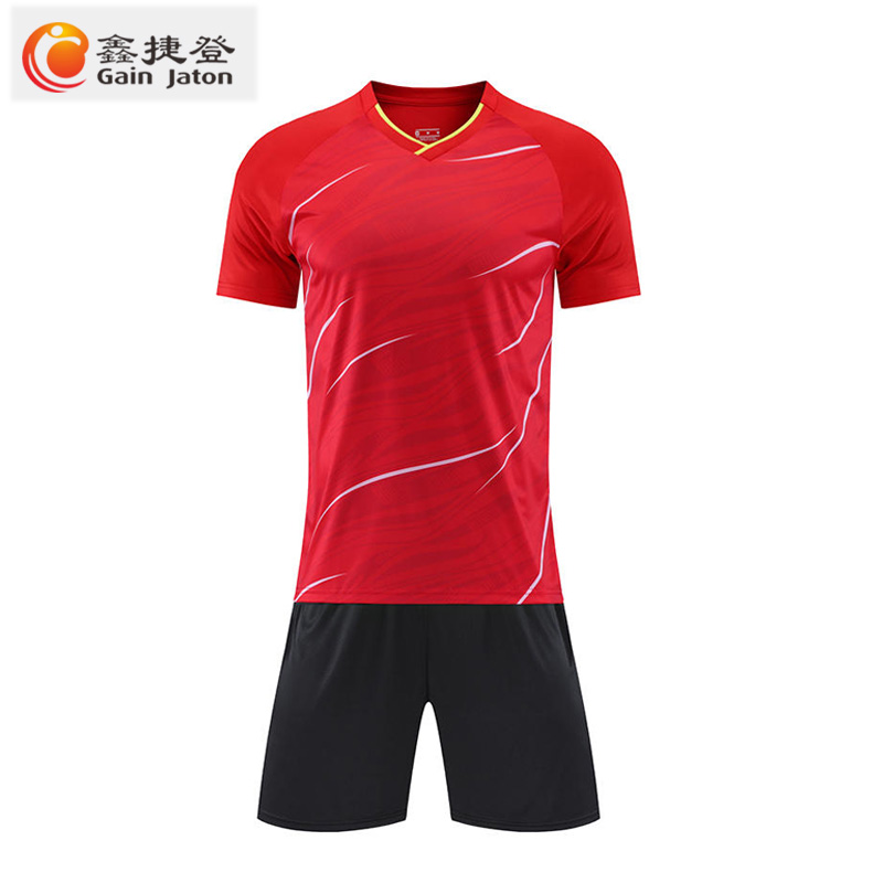 鑫捷登 排汗吸湿舒适运动足球服AGRY-WDZ1219 1套高清大图