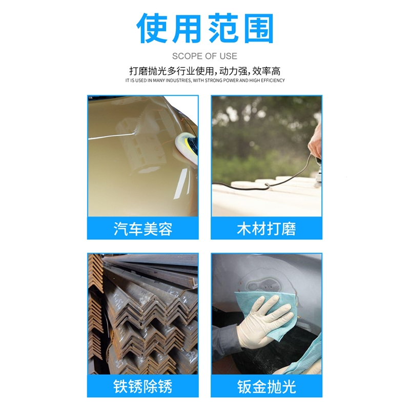 闪电客5寸气动打磨机砂纸机抛光机汽车打蜡机气磨工具干磨机吸尘磨光机(isx)