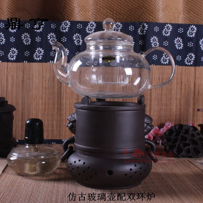 鼎亨酒精茶壶 煮茶炉 功夫茶壶烧水壶 酒精炉 煮茶器陶瓷茶壶套装