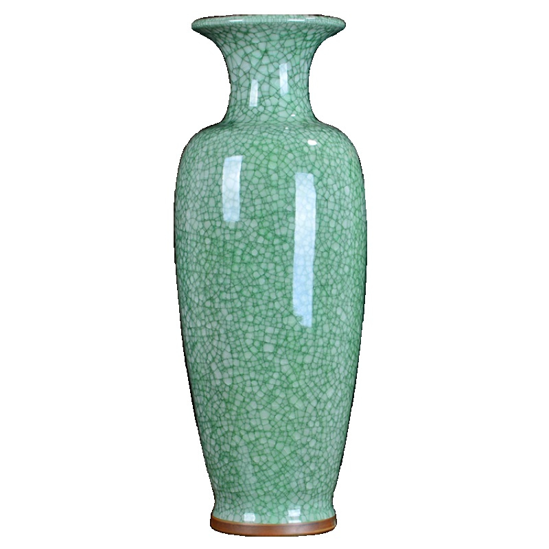 陶瓷大花瓶客厅落地仿古钧瓷现代中式瓷器家居装饰品摆件三维工匠富贵