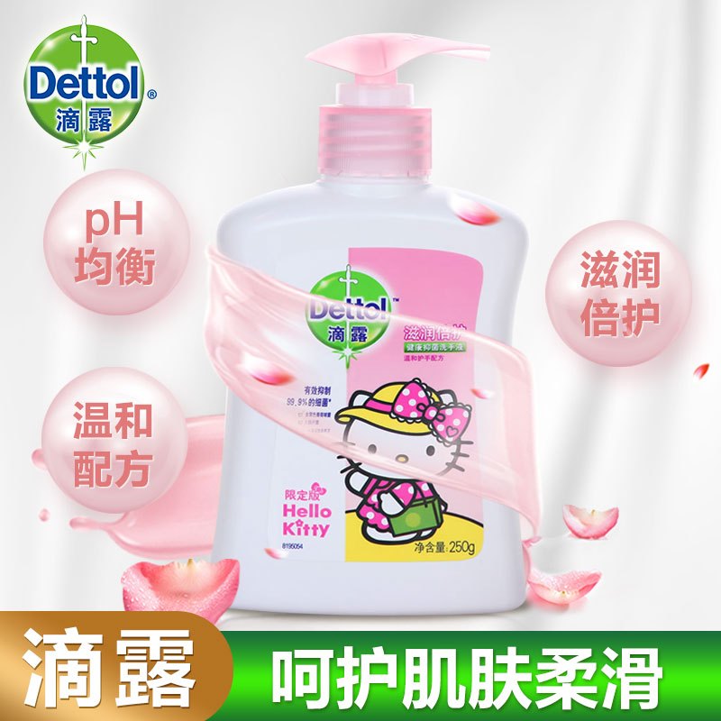 滴露 健康抑菌洗手液250g 滋润倍护 温和护手配方 1瓶装