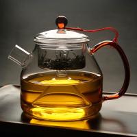 大容量全玻璃蒸茶壶 电陶炉煮茶器 加厚耐热玻璃煮茶壶烧水壶茶具