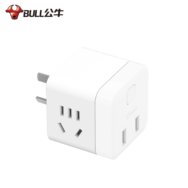 公牛(bull) 小魔方 2USB2位插座 无线 U9B122 (单位:个)-