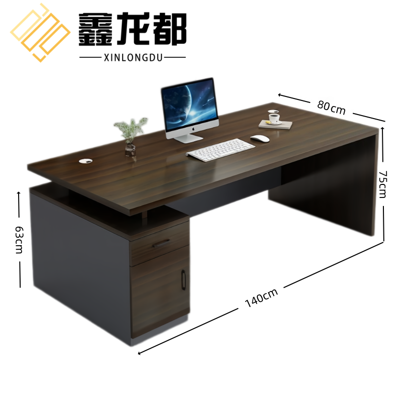 鑫龙都 办公桌120*60*75cm 张高清大图