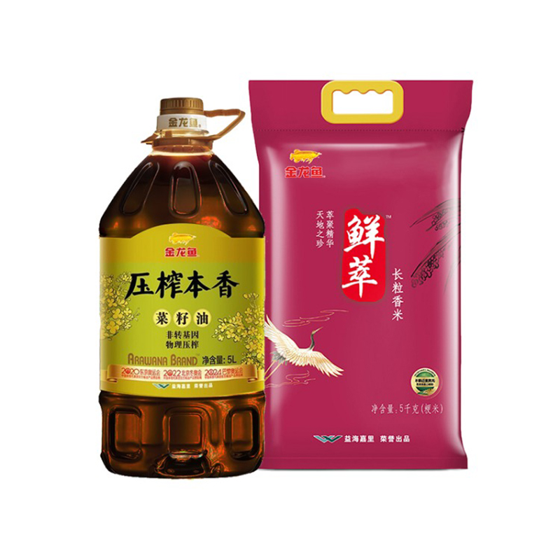 金龙鱼 锦福天悦米面油2件套10KG