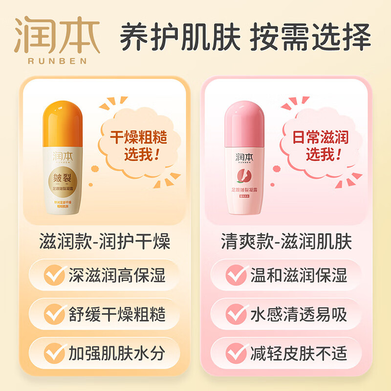 润本 足跟皴裂凝露高清大图