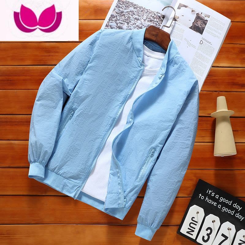 七斓冰丝衣男士夏季新款轻薄透气夹克外套皮肤风衣防紫外线服图片
