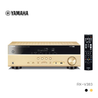 Yamaha/雅马哈 RX-V383 数字5.1家庭影院功放大功率蓝牙 USB收音 金色