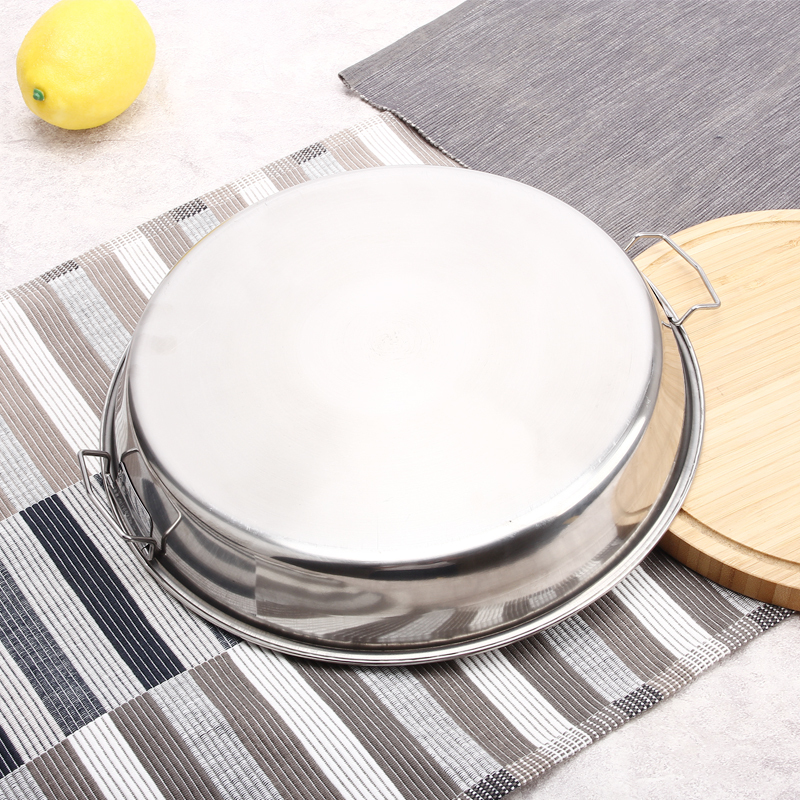 凉皮盘凉皮锣锣凉皮盘子蒸做凉皮的工具家用不锈钢陕西面皮制作肠粉罗