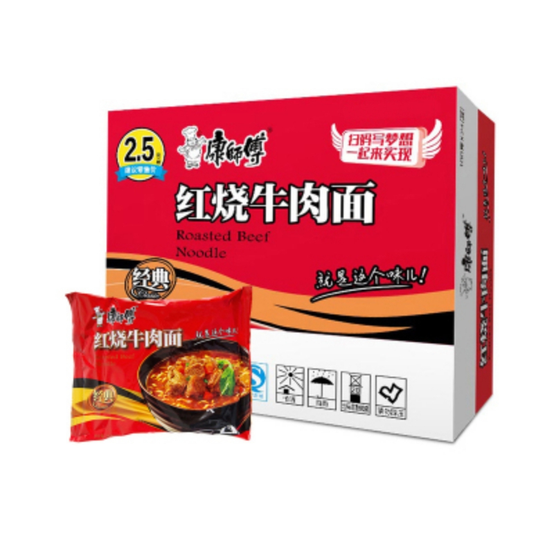 （康师傅袋装红烧牛肉方便面100g）