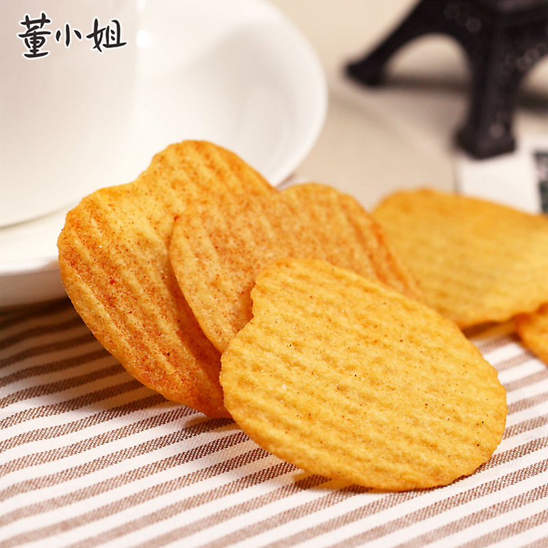 董小姐非油炸烘培薯片36克*8包小包装多种口味混装办公休闲零食品