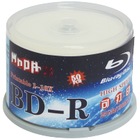 铭大金碟（MNDA）BD-R 1-10速 25G 蓝光可打印 50片桶装 蓝光空白光盘 刻录光盘