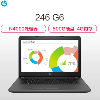 惠普（hp）246 G6 14.0英寸商务家用学习轻薄本笔记本电脑（其他Intel平台 N4000 4G 256GB一年上门）