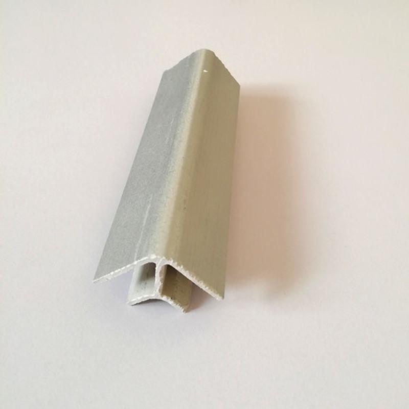 pvc踢脚线转接头阴阳角踢脚板转角踢脚线橱柜地脚线转角直接接头 银灰