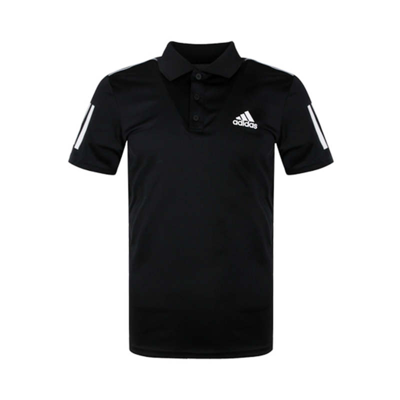 adidas Club 3str Polo网球运动polo衫 男款 黑色 送男生DU0848