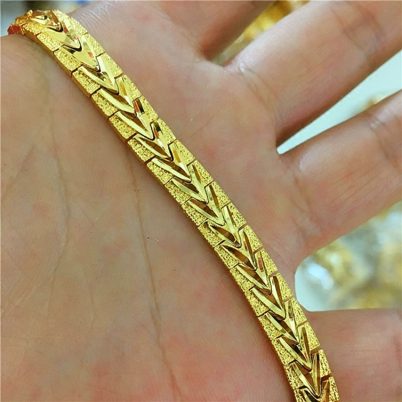包邮金仿真镀金黄金满天星手链女送妈妈沙金手链礼物结婚庆送女朋友老婆生日礼物送女朋友七夕情人节礼物