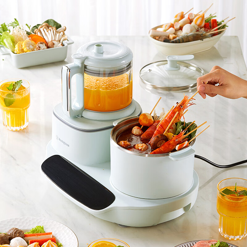 西屋(WESTINGHOUSE)多功能烹饪料理机WSC12D13多功能锅青色高清大图