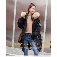NBUSMK时尚品牌衣社2018大码羽绒服女韩版新款百搭90白鸭绒外套宽松大码潮