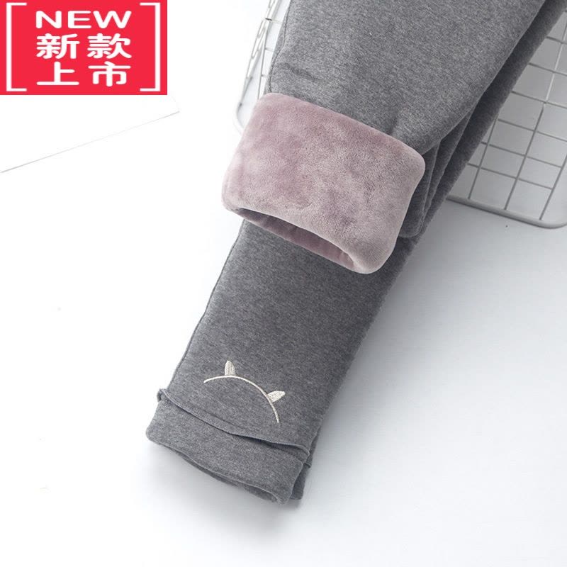 可莉允女童加绒加厚棉裤冬季男女童保暖裤宝宝三层加厚裤子中小童打底裤图片