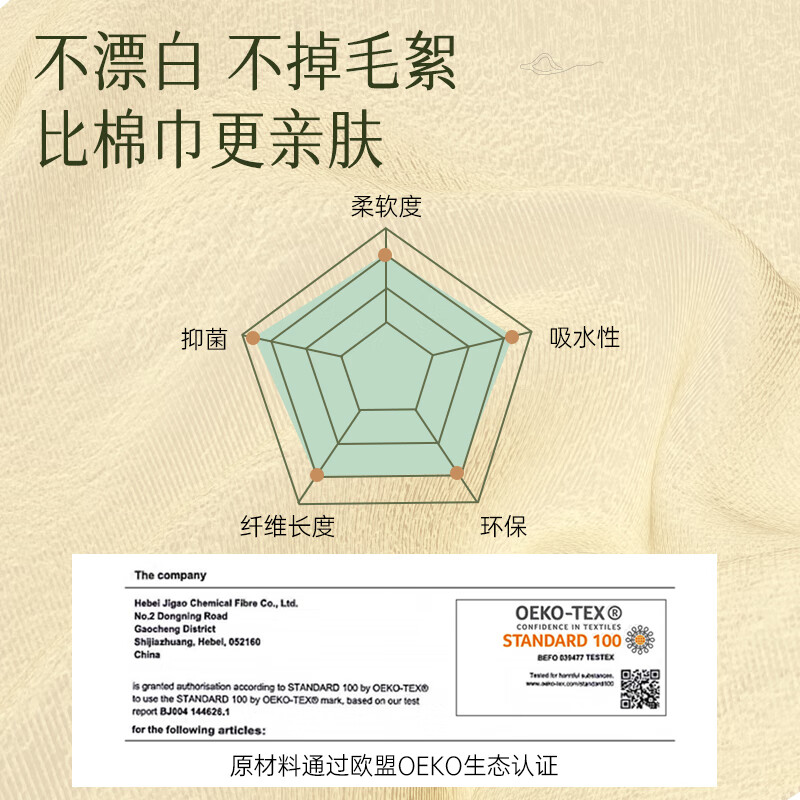 无染(wuro)一次性洗脸巾 竹纤维纸干湿两用80抽*3盒高清大图