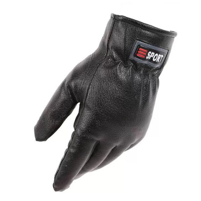 普通pv革男中号处理(不触屏) 男触屏皮手套冬季骑行