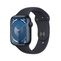 Apple Watch Series 9 (GPS) 45 毫米午夜色铝金属表壳 午夜色运动型表带 - M/L