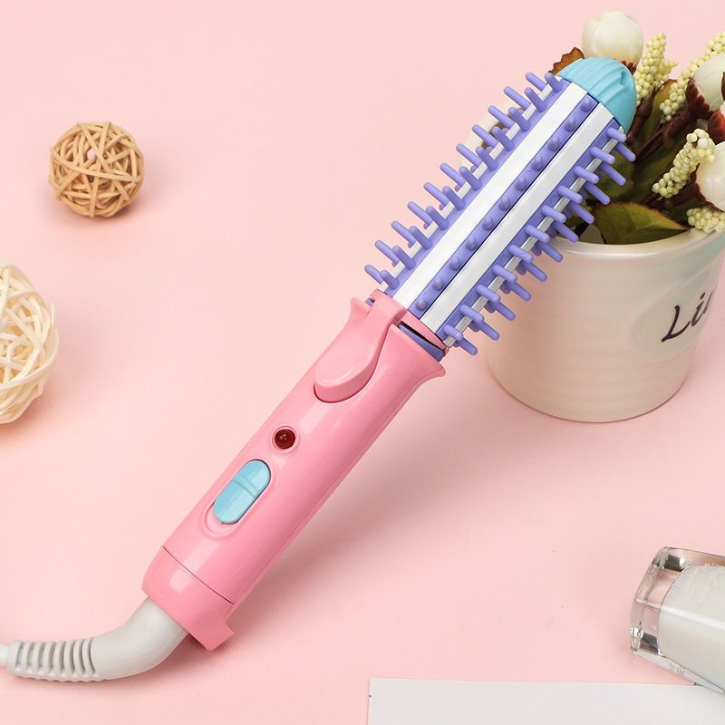 刘海卷发棒神器防烫迷你不伤发蛋卷头弧形夹板女蓬松小型直卷两用粉紫