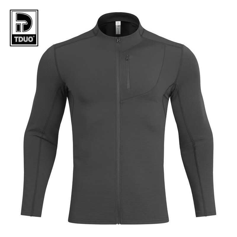 Tduo立领针织外套U05 件 3XL(欧码 基础黑